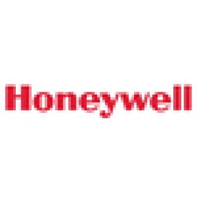 Logo der Marke Honeywell in roter Schrift