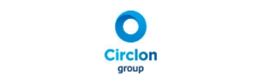 Logo der Circlon Group mit blauem Kreis und Schriftzug