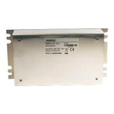 Metallgehäuse eines industriellen Schaltnetzteils mit Herstellerschild