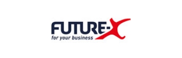 Logo von Future-X mit dem Slogan 'for your business'