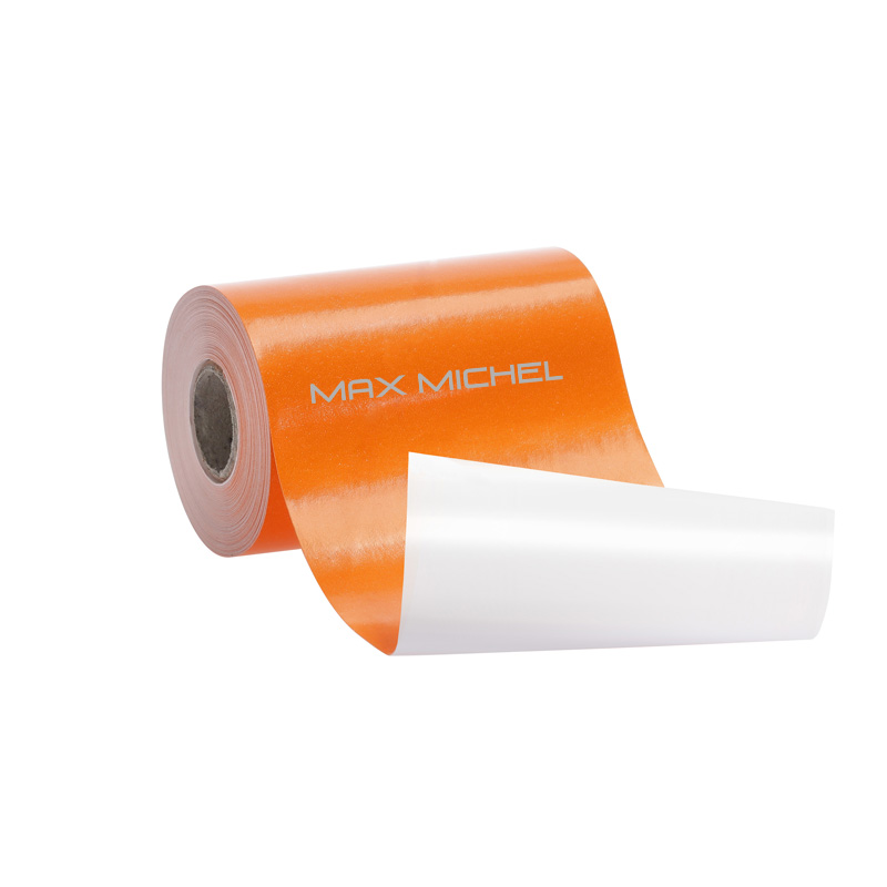 Max Michel Linerless Thermo-Etiketten, 50 mm x 10 m, 13,3 mm Kern, orange