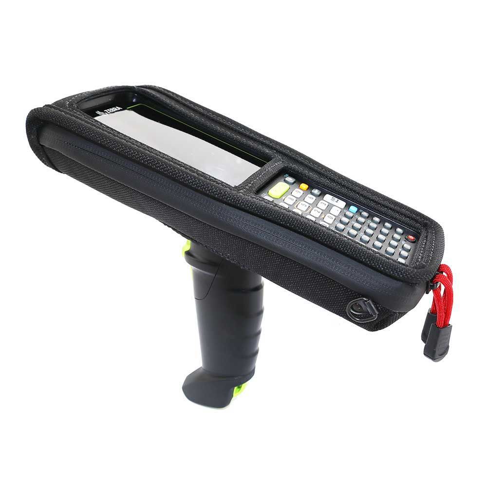 Handscanner mit Schutzhülle und handlichem Griff für effiziente Barcode-Erfassung im Lagerbetrieb