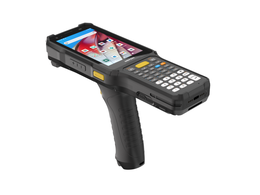 Robuster Handheld-Scanner mit numerischer Tastatur und großem Display für industrielle Anwendungen